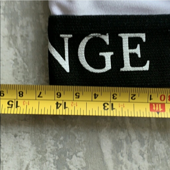 Lounge Bikini top bra not padded stretchy band B&W - Picture 6 of 8